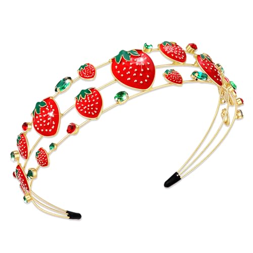Vokone Halloween Strawberry Headband for Women - Festive Party Hair Accessory