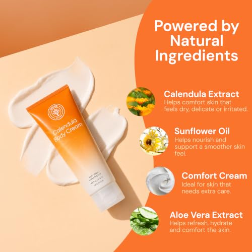 L'EUDINE Calendula Body Cream 4fl oz - Acne, Scars & Wrinkles Repair