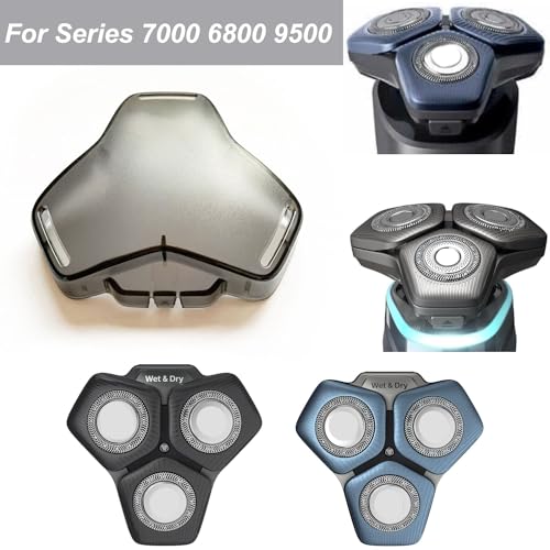 Gleway Shaver Head Cover & Cleaning Brush for Philips Series S5000 S7000 S9000