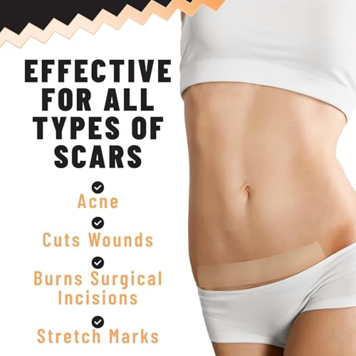 TOLEVITA Silicone Scar Patches – 5 Sheets for Scar & Acne Care