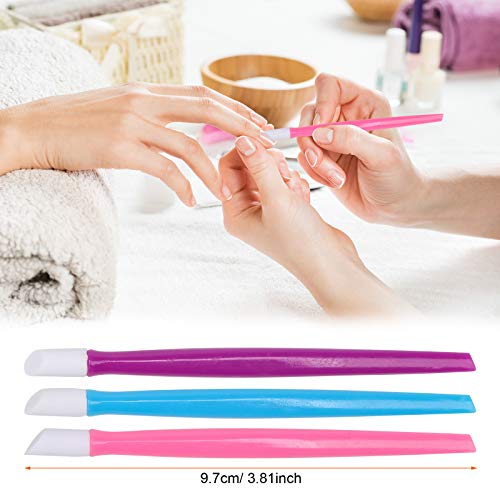 AHIER 10-Piece Rubber Nail Cuticle Pusher Set for Manicure