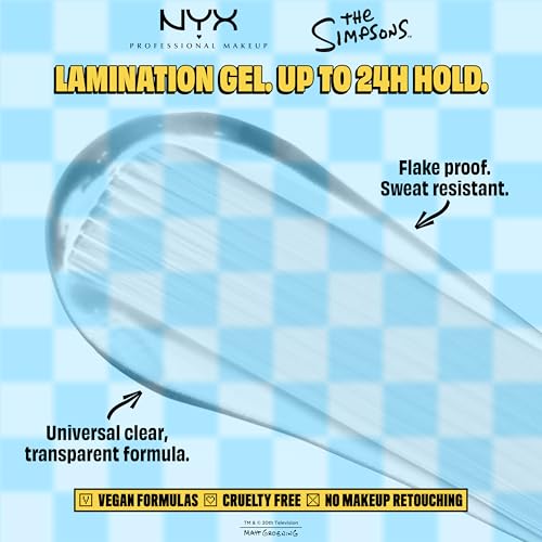 NYX Marge Simpson Mega Glue Eyebrow Gel & Hair Tamer - 24HR Hold