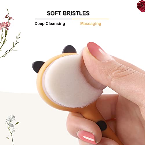 Hysotok Soft Bristle Facial Cleansing Brush for Deep Exfoliation