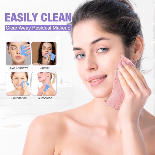 Reusable Makeup Remover Cloths - Ultra Soft Facial Cleansing Towels, 28 Pack