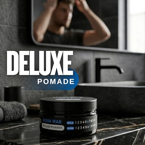 Harvey's Aqua Wax Deluxe Pomade 100g – Strong Hold, High Shine, Water-Based