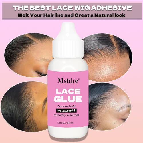 Strong Lace Wig Glue - Non-Toxic, Invisible Bond, 1.285 oz