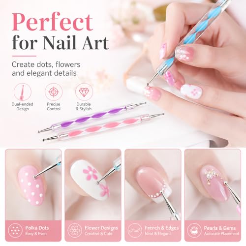 ABenkle 10-Piece Dotting Tools Set for Nail Art & Crafts