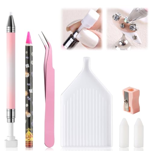 7-Piece Rhinestone Picker Tool Kit for Nail Art & DIY Crafts
