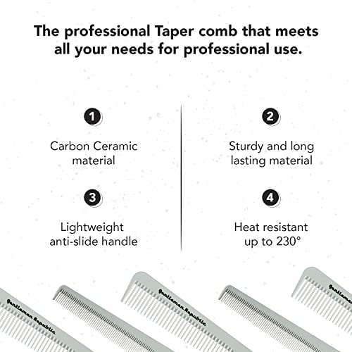 Gentlemen Republic Taper Comb for Precision Men's Haircuts