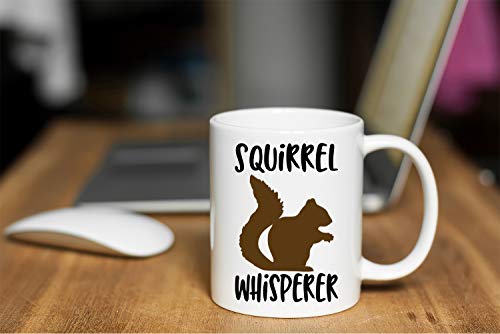Squirrel Whisperer Coffee Mug - 11oz Ceramic Funny Gift