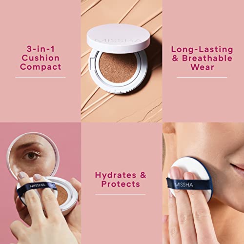 MISSHA Magic Cushion Foundation No.23 - Dewy Finish & Buildable Coverage