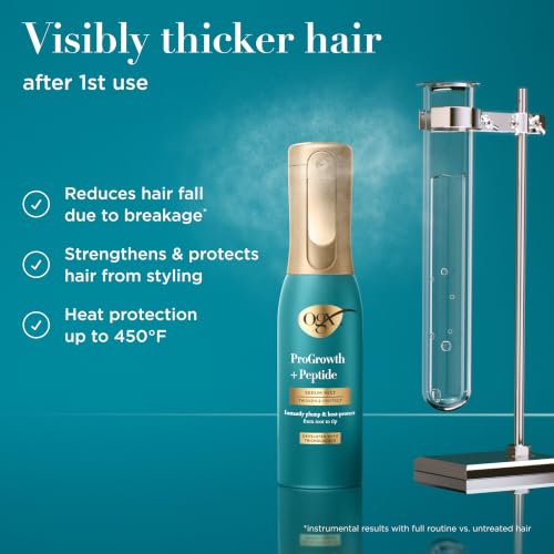 OGX ProGrowth + Peptide Serum Mist MAP, 6.5 fl oz - Thickening & Heat Protectant