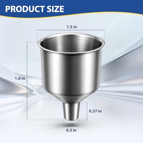 Lunexira 2-Piece Stainless Steel Funnel Set for Easy Pouring