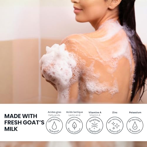 Caprina Lavender Goat Milk Bar Soap 4-Pack | Calming, Moisturizing, Made in Canada