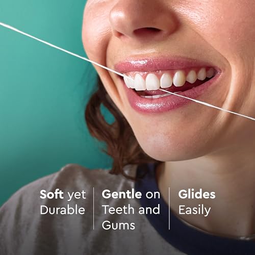 Smile Floss Mint Expanding Dental Floss 90ft Pack of 2 - Non-Toxic, Eco-Friendly, Soft on Gums