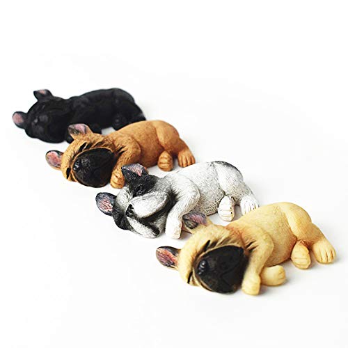 Cute French Bulldog Refrigerator Magnets - 4 Pack Decorative Stickers