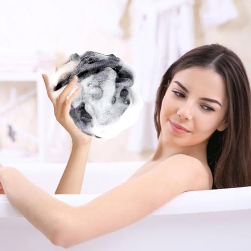 Carrie Joe 4-Pack Dark Jungle Loofah Sponges for Body Wash & Exfoliation, 60G
