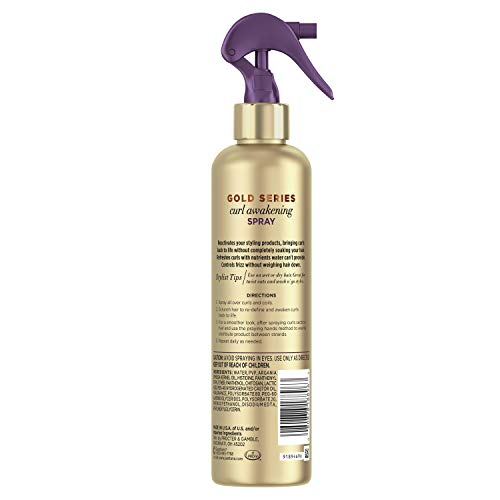 Pantene Gold Series Curl Awakening Spray with Argan Oil - 8.4 Fl Oz