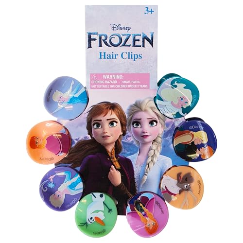 LUV HER Frozen Girl Butterfly Hair Clips Pack of 8 - Colorful Kids Hair Accessories for Ages 3+