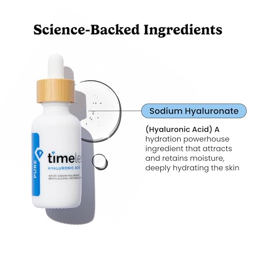 Timeless Hyaluronic Acid Serum 2 fl oz | Hydrating Skin Care for Moisture
