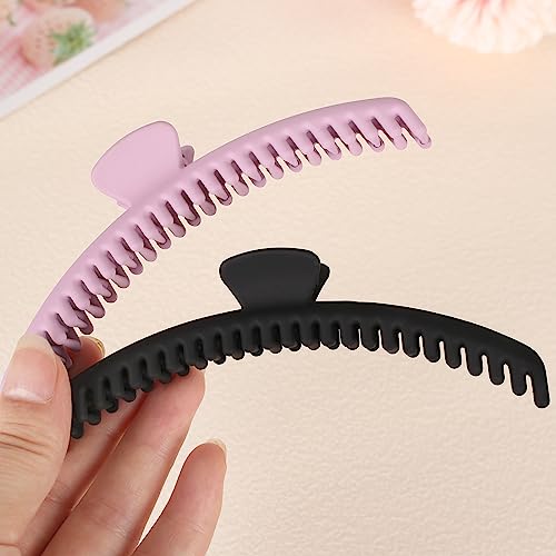 NAISIER 7-Piece Hair Claw Clips, Non-Slip Acrylic Clips for Thick Hair