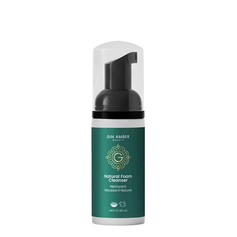 Gin Amber Beauty Mini Foaming Face Wash - Gentle Natural Facial Cleanser 50ml