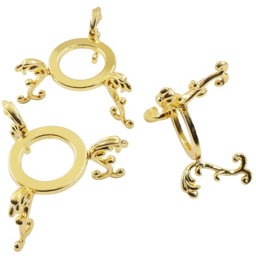 10 Gold Sphere Display Stands for Crystal Balls | Durable Alloy Holders