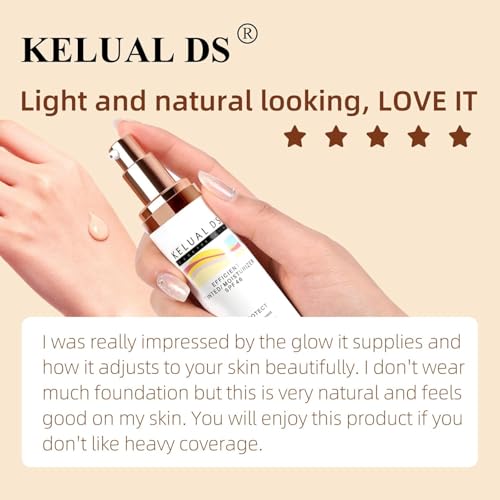 KELUAL DS Anti-Aging Tinted Moisturizer SPF 46 - Hydrating & Universal