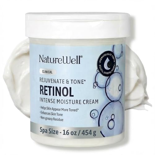 NATURE WELL Retinol Rejuvenate & Tone Moisturizing Body Cream - Old Version, 16oz