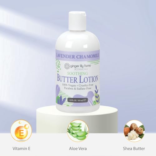 Ginger Lily Farms Lavender Chamomile Soothing Butter Lotion - 12 oz