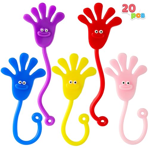 JOYIN 20 Pcs Sticky Hands Party Favors for Kids - 7.8 Inch