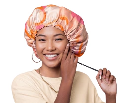 Glow By Daye Extra Large Satin Bonnet – Adjustable Reversible Sleep Cap