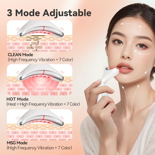 Ihelol 7-Color LED Facial Massager for Face & Neck Sculpting