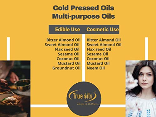 True Oils Cold Pressed Mustard Oil for Hair Growth & Body Massage - 16.90 fl oz