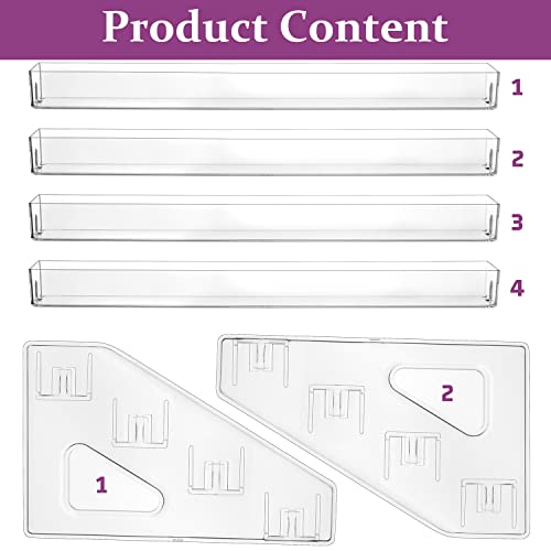 JessLab 4-Tier Acrylic Nail Polish Organizer - Makeup Holder