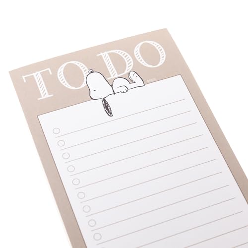 Snoopy Magnetic Notepad – 100 Tear-Away Sheets for Grocery & To-Do Lists
