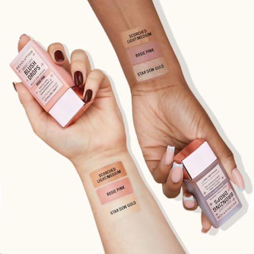 Revolution Beauty Bright Light Glow Drops - Hydrating Liquid Highlighter (2 Pack)