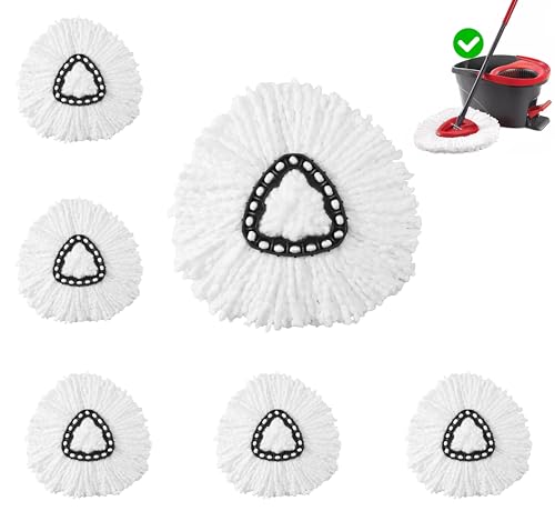 5-Pack O-Cedar EasyWring Mop Head Replacements - Machine Washable