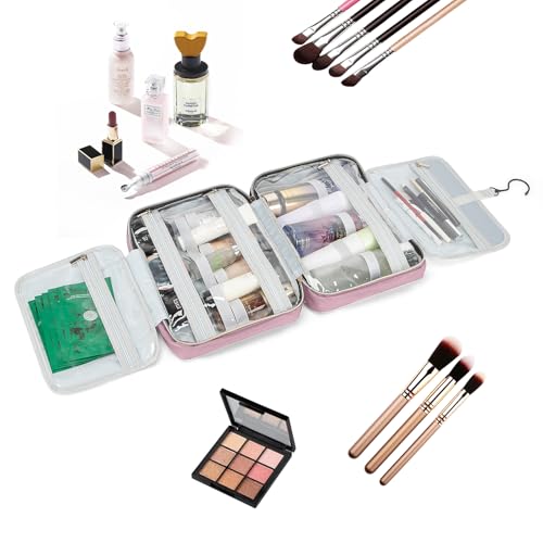 Boardingblue Hanging Travel Toiletry Bag with TSA Approved Cosmetic Pouch