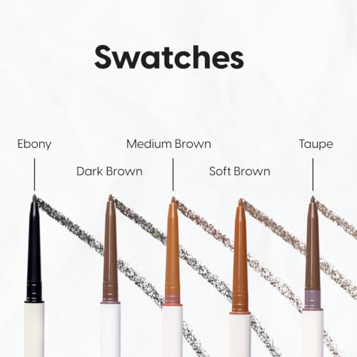 Kara Beauty Micro Brow Pencil - Ebony Eyebrow Pencil with Castor Oil