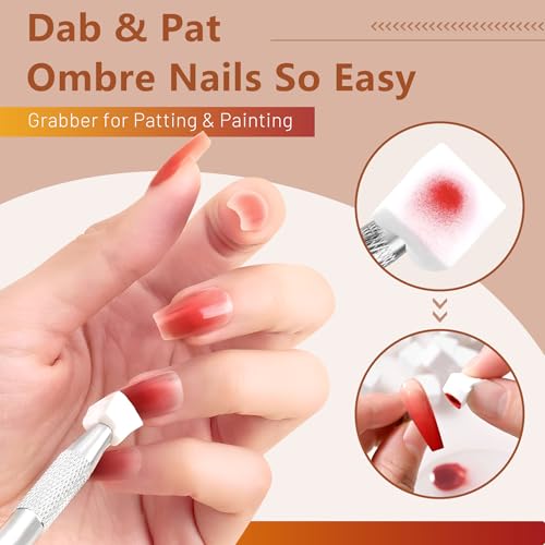 ABAC Amber Hearth 24 Color Gel Nail Polish Palette with Glitter for Ombré & Floral Nail Art