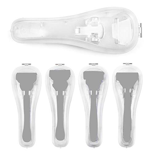 QSHAVE Portable Travel Razor Hard Case for Manual Razors - 3 Pack