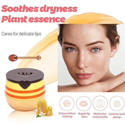 Evolvique 8PCS Colorful Honey Lip Balm Set - Lip Sleeping Mask & Gloss for Women
