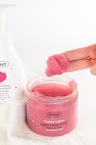 Ziaja Marshmallow Strawberry Fluff Sugar Body Scrub - 10.55 fl oz