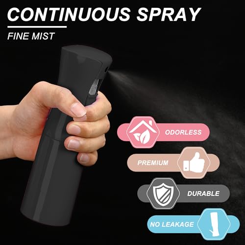 Continuous Spray Bottle for Hair, Skin & Plant Care - 6.8OZ
