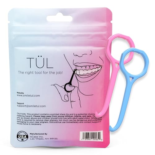 NCASE TÜL Invisalign Remover Tool 2-Pack – USA Made Ortho Approved, Lifetime Replacements