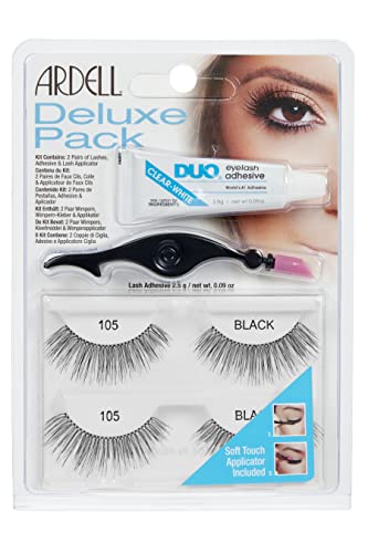 Ardell Deluxe Pack 105 False Eyelashes with Applicator Tool