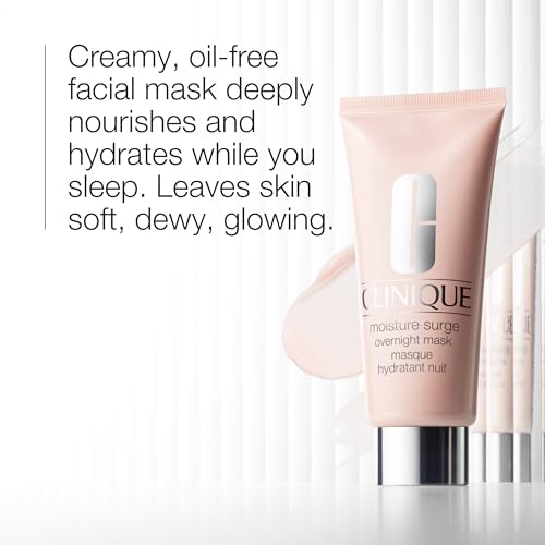 Clinique Hydration Heroes Gift Set | Moisture Surge 100H Moisturizer | Moisture Surge Overnight Mask | Lip Treatment | Hydrating + Glow | Includes 3 Travel Size Pieces