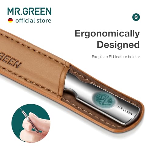 MR.GREEN Stainless Steel Double-Sided Nail File for Manicure & Pedicure
