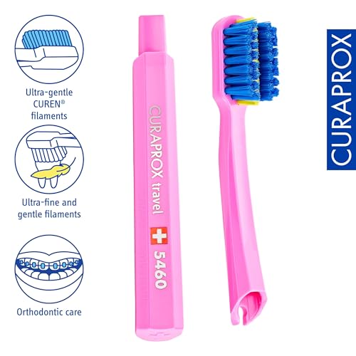Curaprox CS 5460 Ortho Pink Toothbrush Heads - 2-Pack Refill